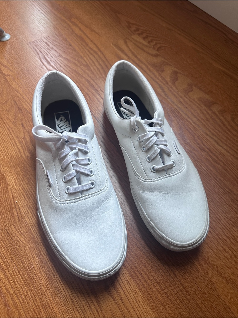 adidas White Low-Top Lace-Up Sneakers